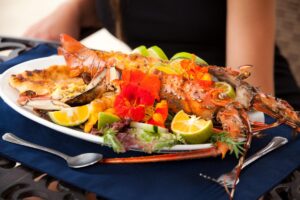 Lobster at Latitude Restaurant in Jaco Bech Costa Rica